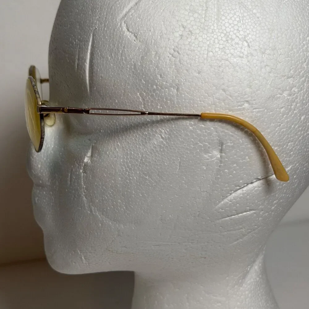 Vintage Safilo Emozioni 4238 WL47 Eyeglass Frames 51-18-130 Gold Tortoise Italy